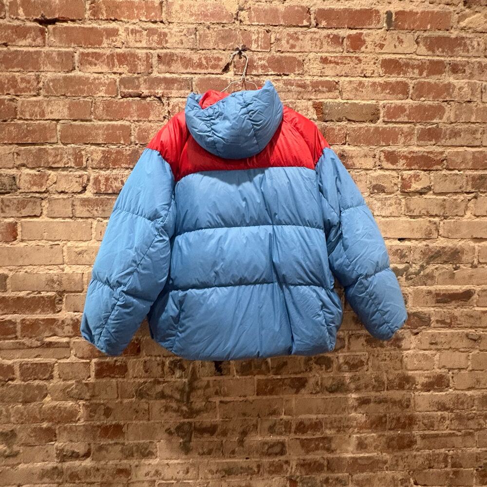rag & bone Joelle Puffer‎ Jacket Red Blue Size Large - Picture 11 of 11